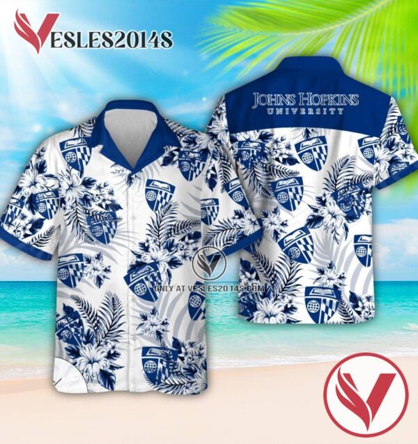 Johns Hopkins University Logo Aloha Summer Shirt, Perfect Gifts Idea In Holiday - Vesles2014S 1