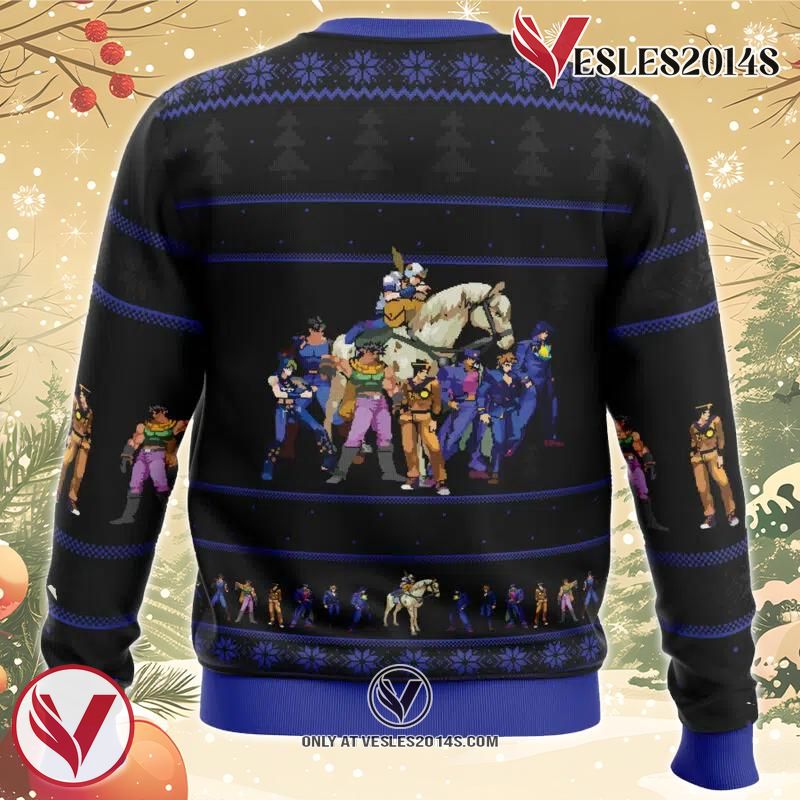 Jojo’s Bizarre Adventure Generations Ugly Christmas Sweater, Unique Christmas Gift For Fans - Vesles2014S 1
