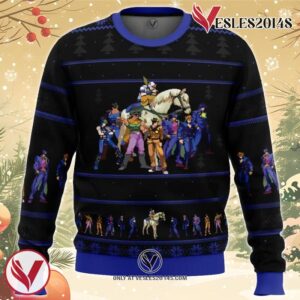 Jojo’s Bizarre Adventure Generations Ugly Christmas Sweater, Unique Christmas Gift For Fans - Vesles2014S