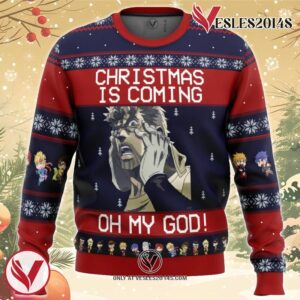 Jojo’s Bizarre Adventure Joseph Joestar Oh My God Ugly Christmas Sweater, Unique Christmas Gift For Fans - Vesles2014S