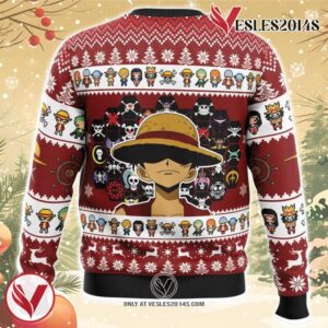 Jolly Rogers One Piece Ugly Christmas Sweater, Unique Christmas Gift For Fans - Vesles2014S 1