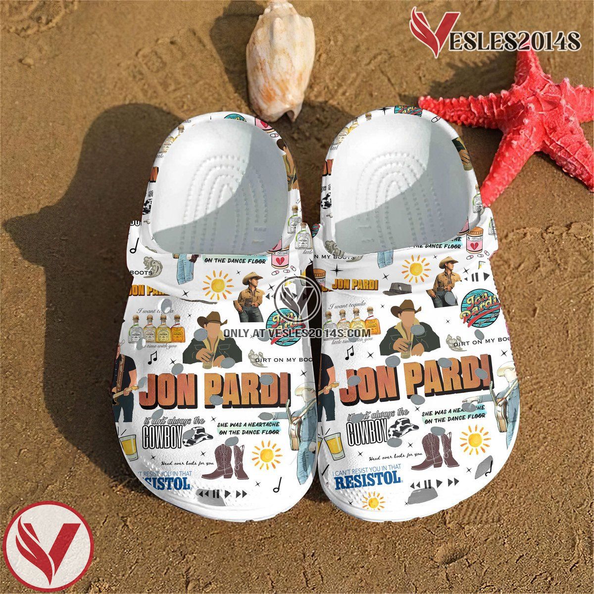 Jon Pardi Music Crocs Crocband Clogs Shoes, Unique Gifts For Fans Style 2 - Vesles2014S