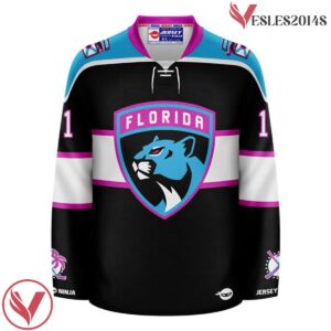 Jonahtan Huberdeau Florida Panthers x Miami Vice Mashup Hockey Jersey - Vesles2014S 2