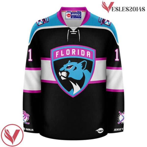 Jonahtan Huberdeau Florida Panthers x Miami Vice Mashup Hockey Jersey - Vesles2014S 2