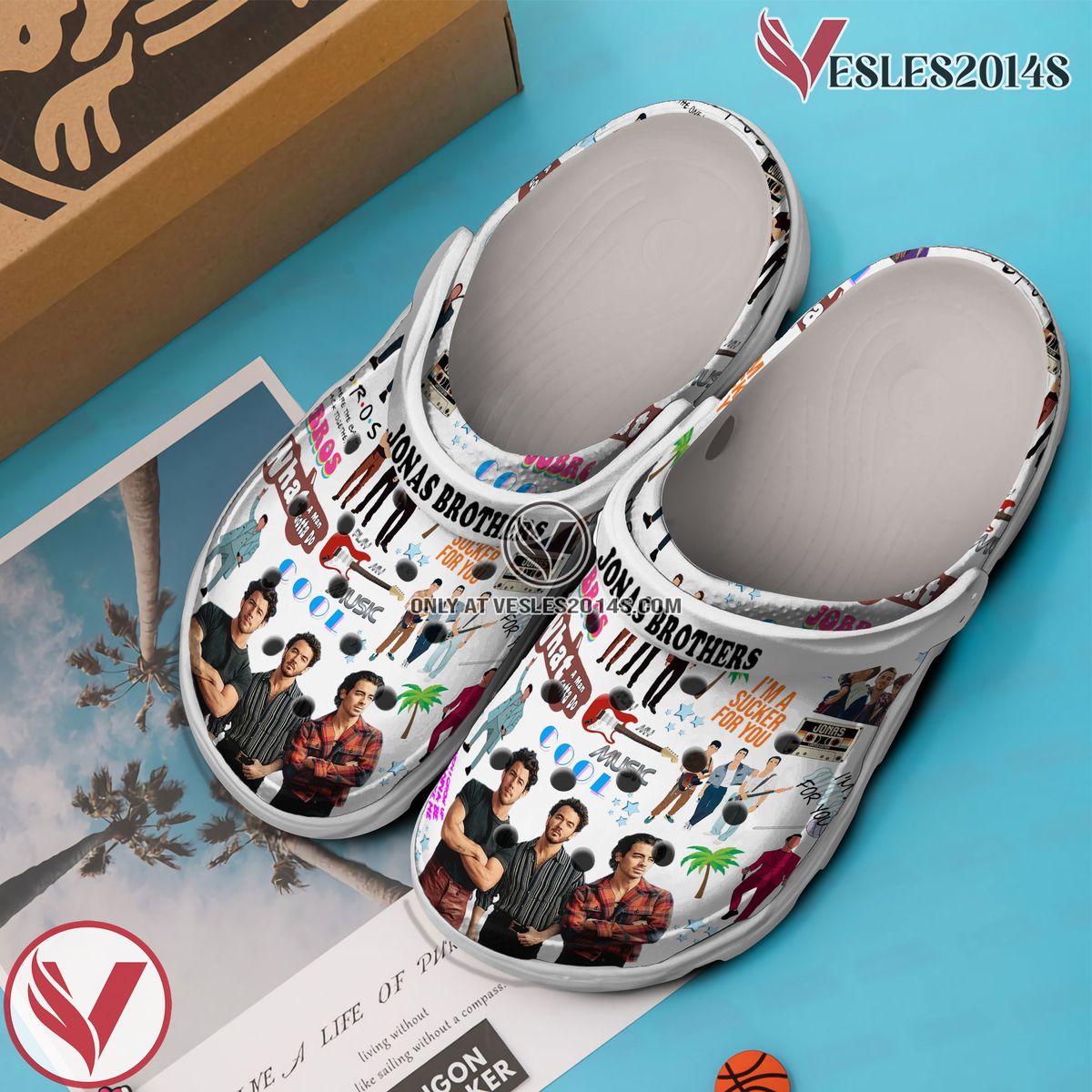 Jonas Brothers Music Crocs Crocband Clogs Shoes, Unique Gifts For Fans Style 6 - Vesles2014S 2