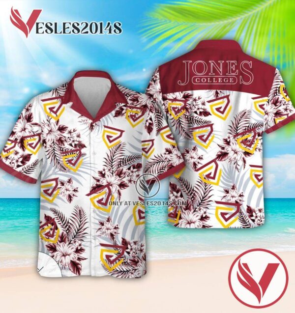 Jones College Logo Hawaiian Suit, Perfect Gifts Idea In Holiday - Vesles2014S 1