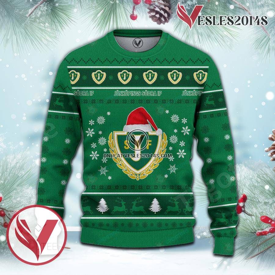Jönköpings Södra IF Sport Ugly Christmas Sweater, Unique Gifts For Fans - Vesles2014aS 2