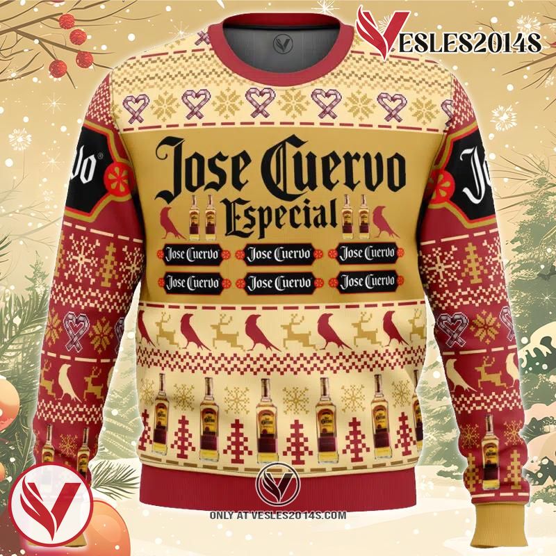 Jose Cuervo Especial Ugly Christmas Sweater, Unique Christmas Gift For Fans - Vesles2014S