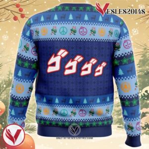 Josuke Higashikata Jojo’s Bizarre Adventure Ugly Christmas Sweater, Unique Christmas Gift For Fans - Vesles2014S 1