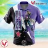 Jotaro Kujo Jojo’s Bizarre Adventure Hawaiian Button Up Shirt, Perfect Gifts For Anime Lovers - Vesles2014S l6o