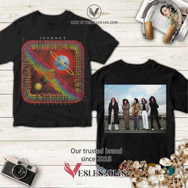 Journey Band Departure Album 3D T-Shirt, Unique Gifts For Music Lovers - Vesles2014S