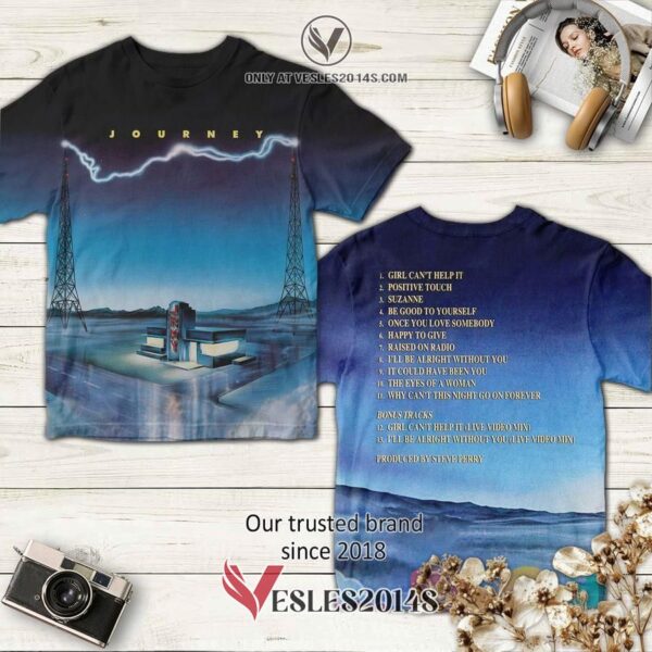 Journey Band Raised on Radio Album 3D T-Shirt, Unique Gifts For Music Lovers - Vesles2014S