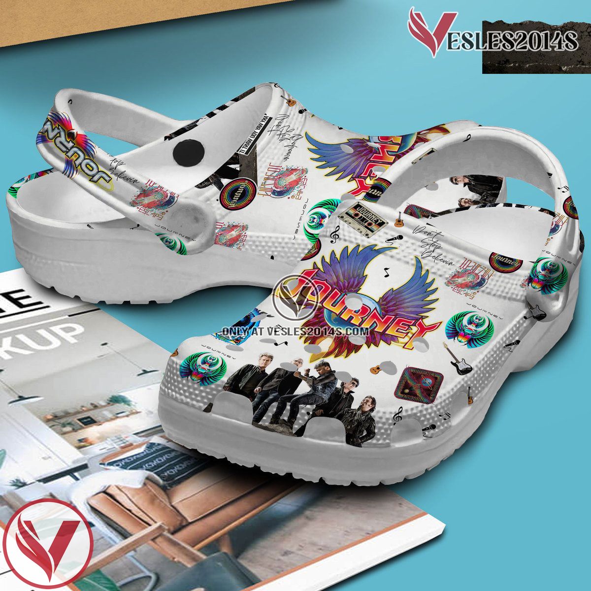 Journey Rock Band Music Crocs Crocband Clogs Shoes, Unique Gifts For Fans Style 4 - Vesles2014S 2