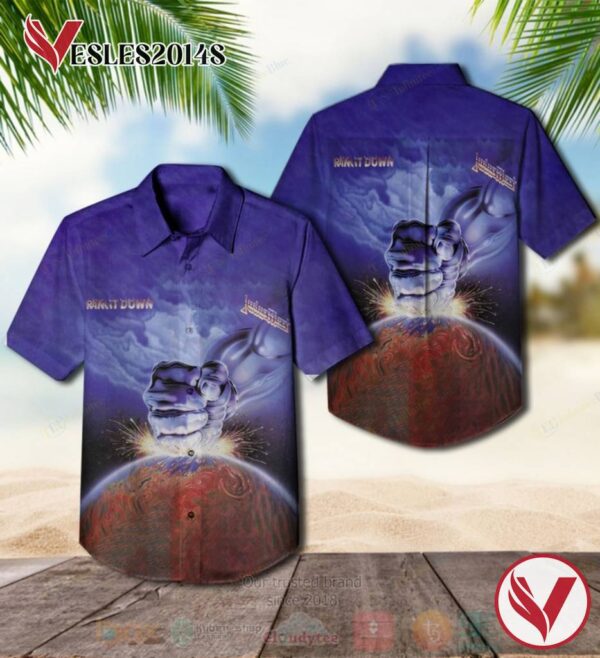 Judas Priest Ram It Down Album Hawaiian Shirt, Best Gift For Music Lovers Vesles2014S s7e