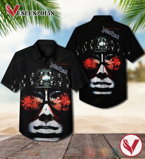 Judas Priest Take on the World Album Hawaiian Shirt, Best Gift For Music Lovers Vesles2014S