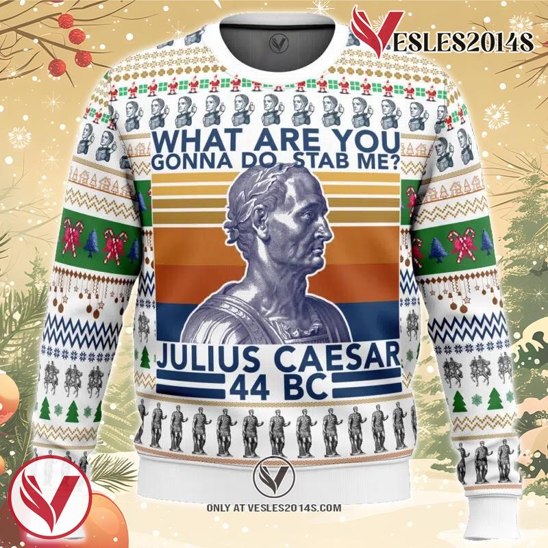 Julius Caesar Ugly Christmas Sweater, Unique Christmas Gift For Fans - Vesles2014S