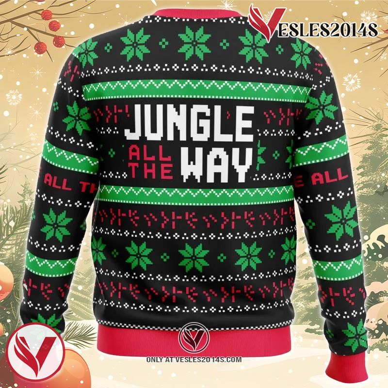 Jungle All The Way Arnold Schwarzenegger Ugly Christmas Sweater, Unique Christmas Gift For Fans - Vesles2014S 3