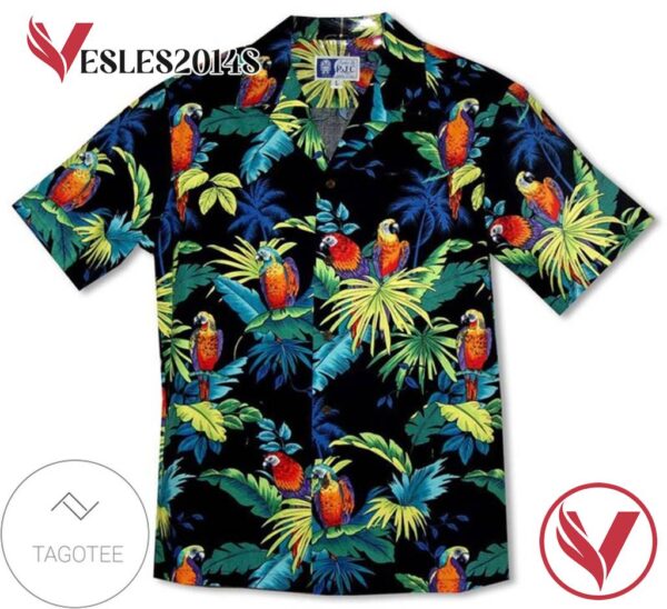 Jungle Parrot For men And Women Graphic Print Short Sleeve Hawaiian Casual Shirt Vesles2014S 1
