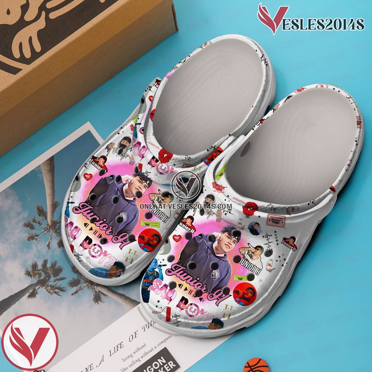 Junior H Music Crocs Crocband Clogs Shoes, Unique Gifts For Fans Style 1 - Vesles2014S 2