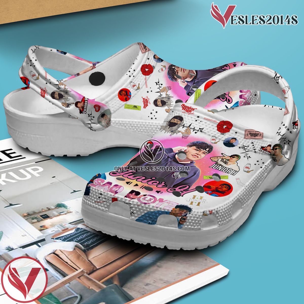 Junior H Music Crocs Crocband Clogs Shoes, Unique Gifts For Fans Style 1 - Vesles2014S 3