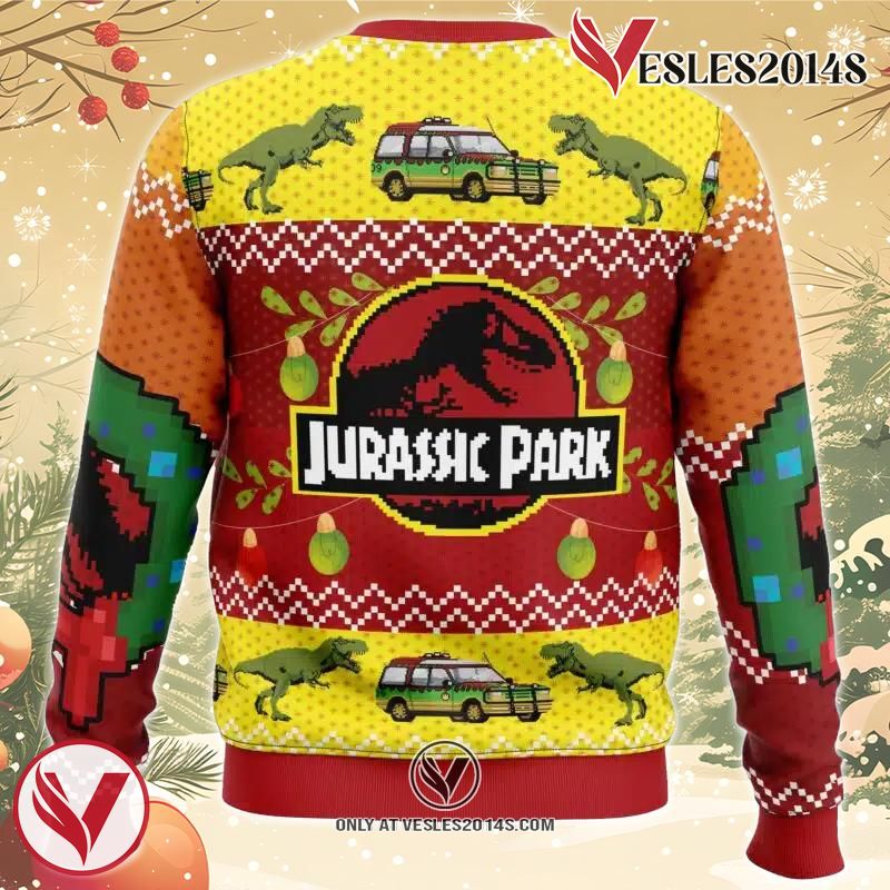 Jurassic Park Ugly Christmas Sweater, Unique Christmas Gift For Fans - Vesles2014S 1