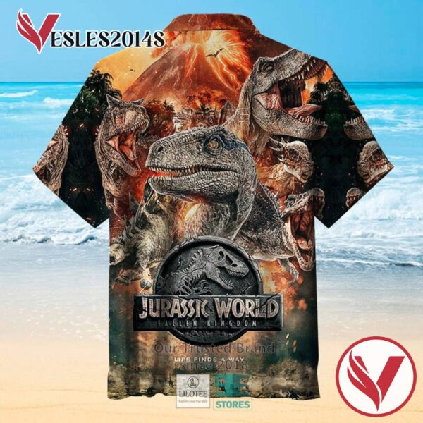 Jurassic World Fallen Kingdom Casual Hawaiian Shirt, Best Gifts For Summer Vesles2014S 2
