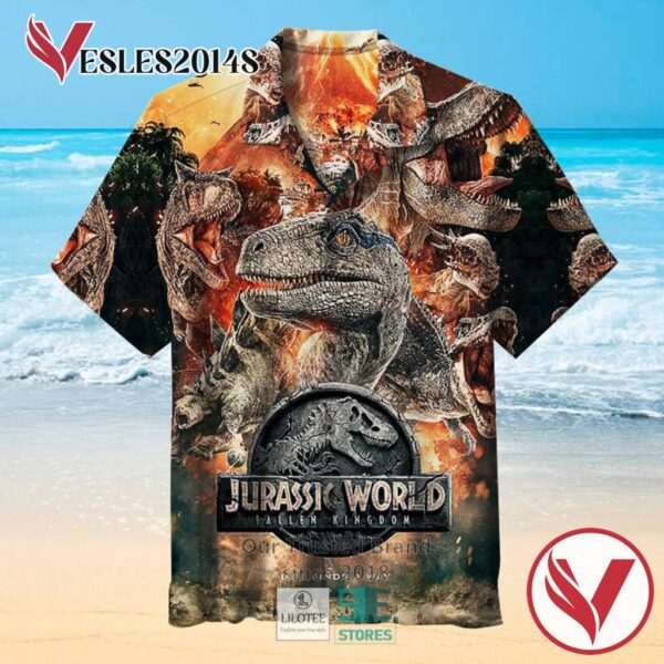 Jurassic World Fallen Kingdom Casual Hawaiian Shirt, Best Gifts For Summer Vesles2014S 3