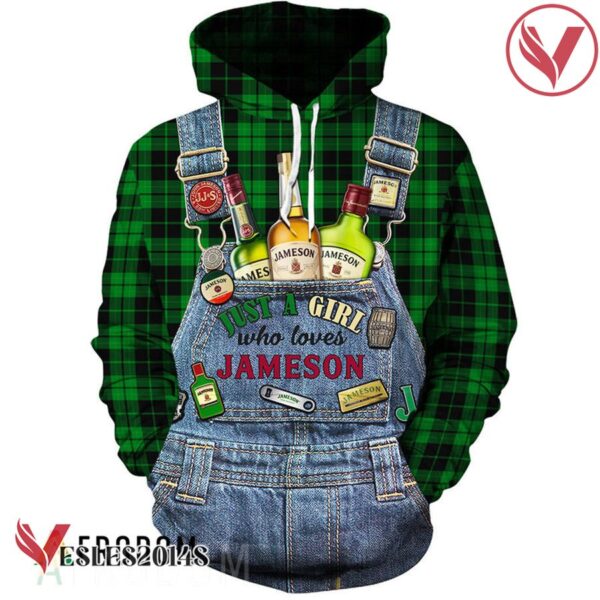 Just A Girl Who Loves Jameson Hoodie - Vesles2014S 1