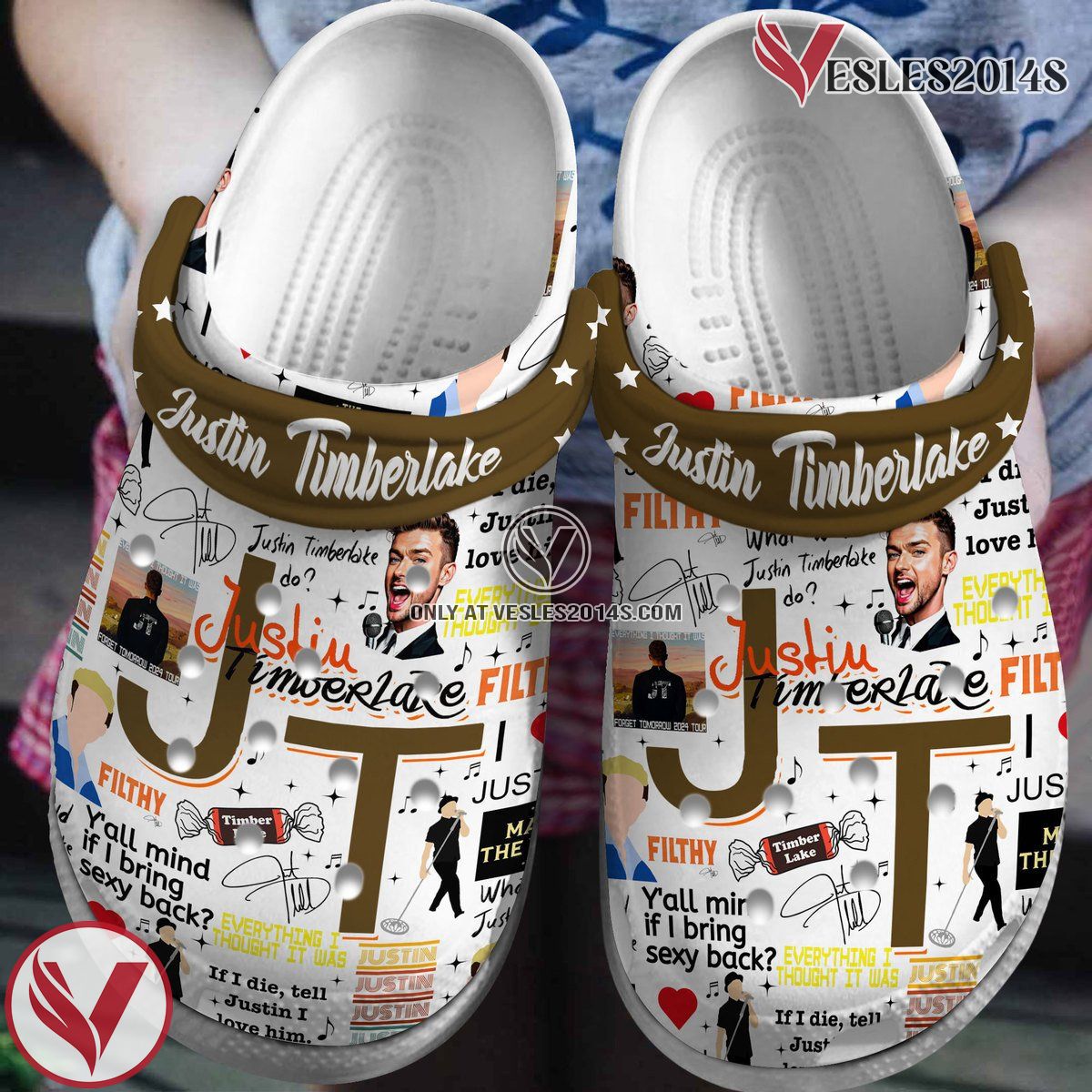 Justin Timberlake Music Crocs Crocband Clogs Shoes, Unique Gifts For Fans Style 2 - Vesles2014S