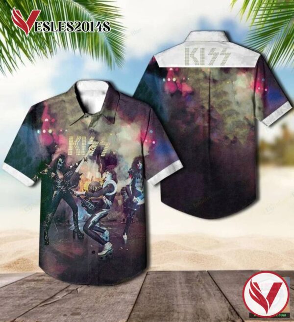 KISS Alive Album Cover Hawaiian Shirt , Best Gift For Music Lovers Vesles2014S
