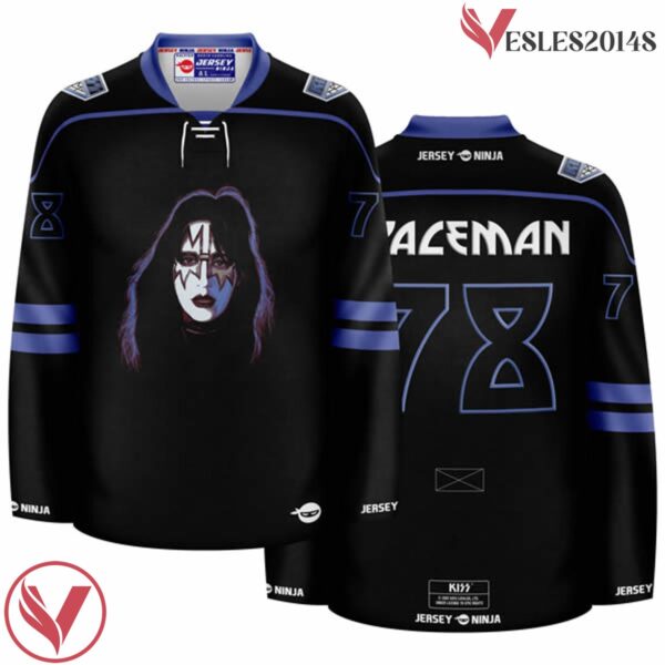 KISS The Solo Albums Spaceman Hockey Jersey - Vesles2014S