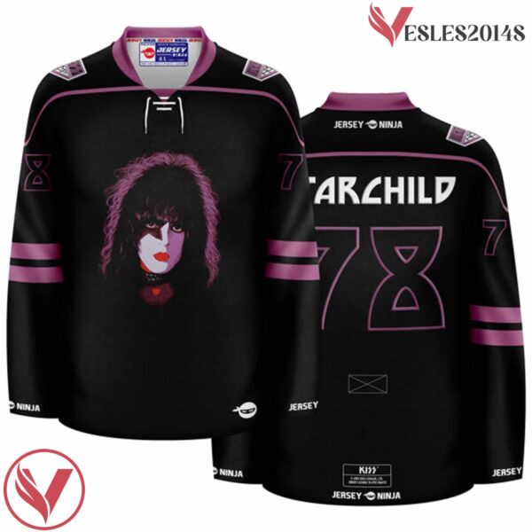 KISS The Solo Albums Starchild Hockey Jersey - Vesles2014S
