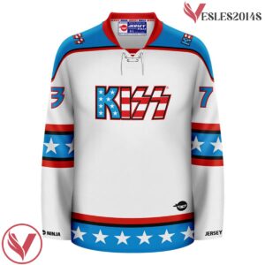 KISS USA Stars And Stripes Hockey Jersey - Vesles2014S 2