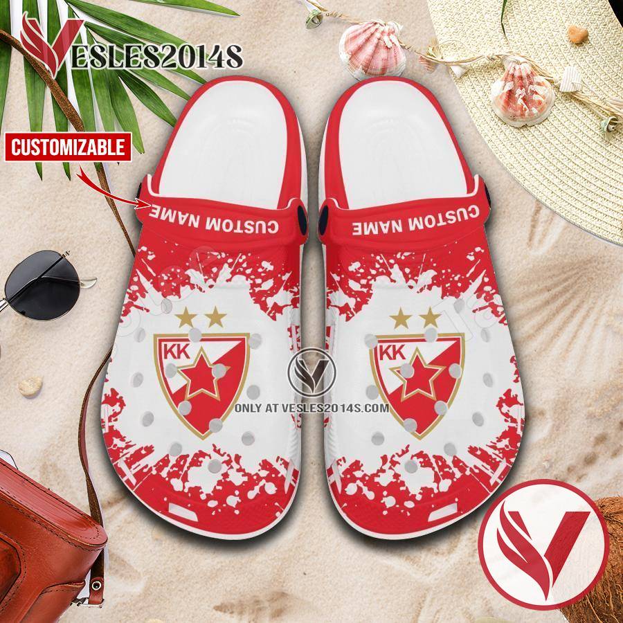 KK Crvena zvezda Logo Crocs Shoes For Men And Women, Unique Clogs Shoes For Fans - Vesles2014S 1