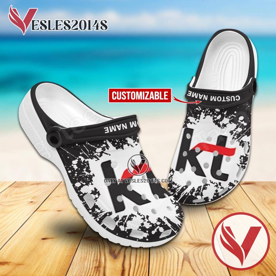 KT Corporation Logo Crocs Shoes For Men And Women, Unique Clogs Shoes For Fans - Vesles2014S