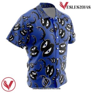 Kage Ousama Ranking Hawaiian Button Up Shirt, Perfect Gifts For Anime Lovers - Vesles2014S 1