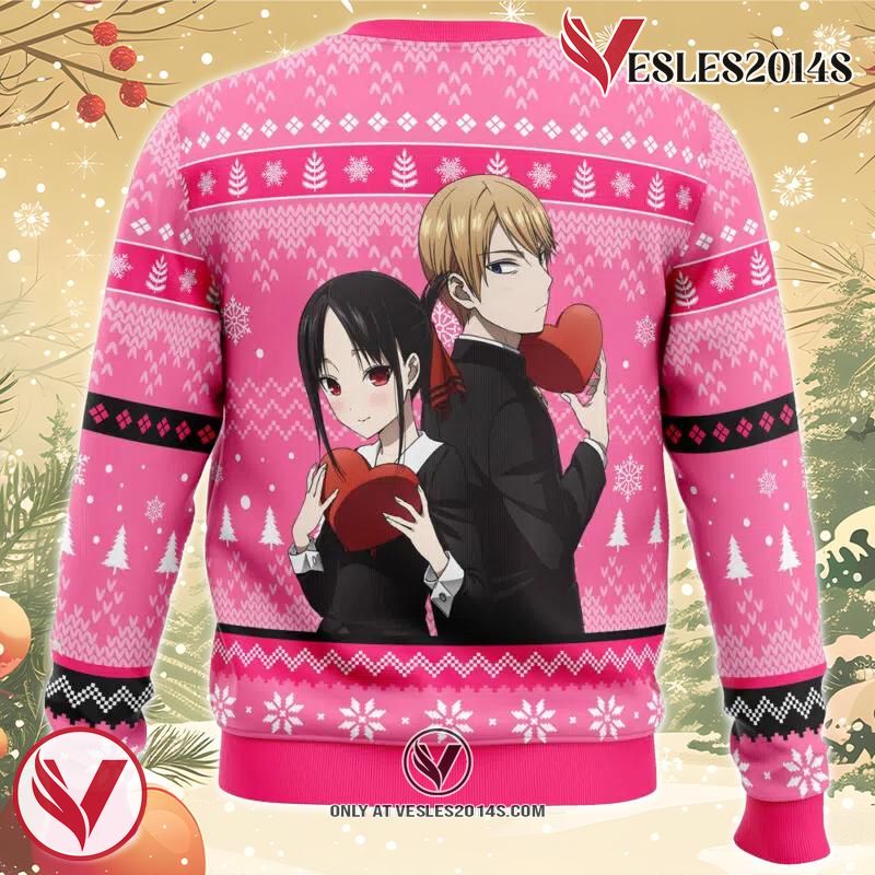 Kaguya And Miyuki Kaguya-sama Love is War Ugly Christmas Sweater, Unique Christmas Gift For Fans - Vesles2014S 1