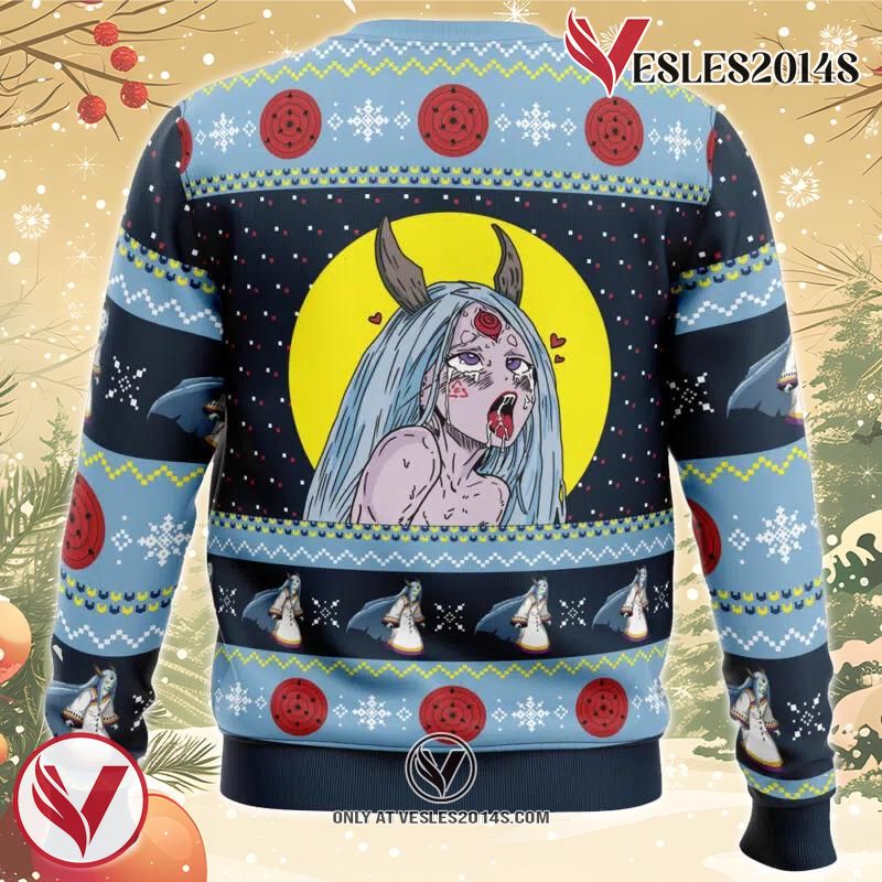 Kaguya ?tsutsuki Ahegao Naruto Ugly Christmas Sweater, Unique Christmas Gift For Fans - Vesles2014S 1