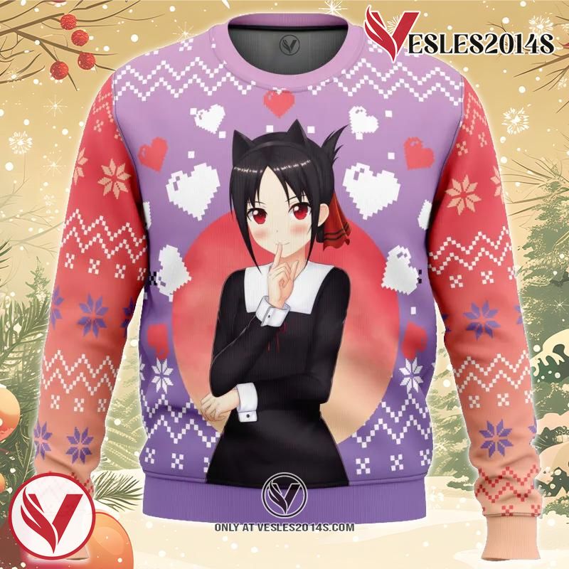 Kaguya Shinomiya Kaguya-sama Love Is War Ugly Christmas Sweater, Unique Christmas Gift For Fans - Vesles2014S