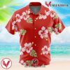 Kaiki Deishuu Bakemonogatari Cosplay Hawaiian Button Up Shirt, Perfect Gifts For Anime Lovers - Vesles2014S