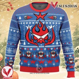 Kamina Tengen Toppa Gurren Lagann Ugly Christmas Sweater, Unique Christmas Gift For Fans - Vesles2014S