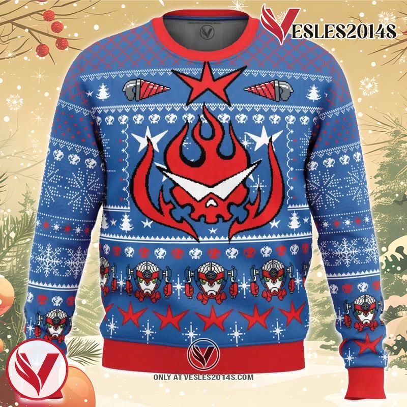Kamina Tengen Toppa Gurren Lagann Ugly Christmas Sweater, Unique Christmas Gift For Fans - Vesles2014S