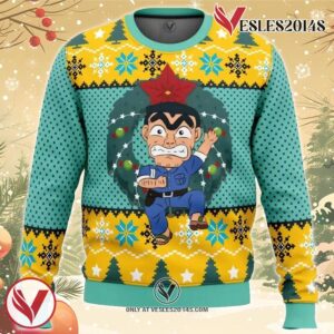 Kankichi Ryotsu KochiKame Tokyo Beat Cops Ugly Christmas Sweater, Unique Christmas Gift For Fans - Vesles2014S