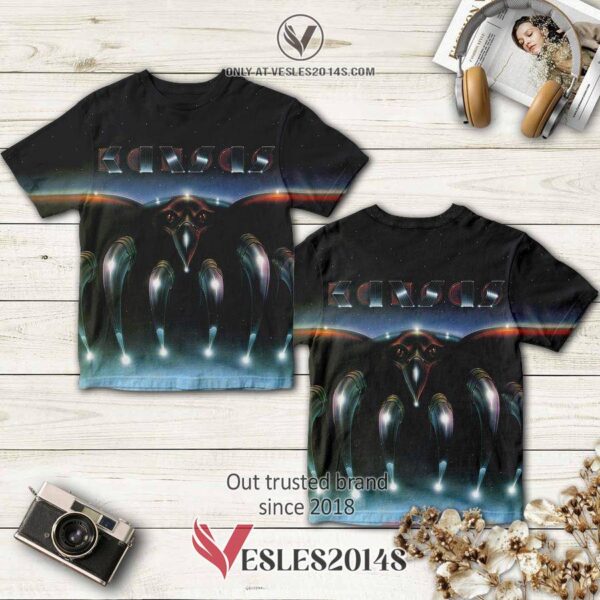 Kansas Band Song For America Album 3D T-Shirt, Perfect Gifts For Music Lovers - Vesles2014S