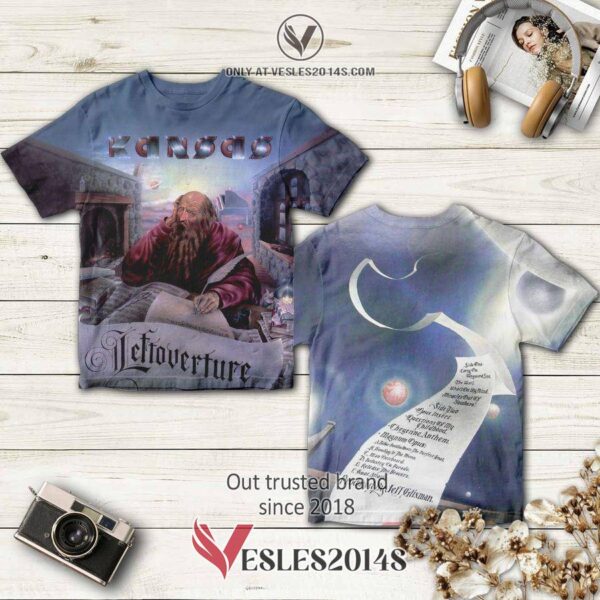Kansas Leftoverture Album 3D T-Shirt, Perfect Gifts For Music Lovers - Vesles2014S