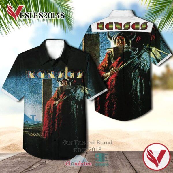 Kansas Monolith 1979 Album Hawaiian Shirt, Best Gift For Music Lovers Vesles2014S