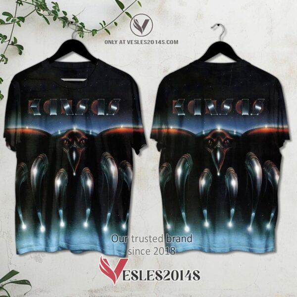 Kansas-Song for America Album Black 3D Shirt, Unique Gifts For Music Lovers - Vesles2014S