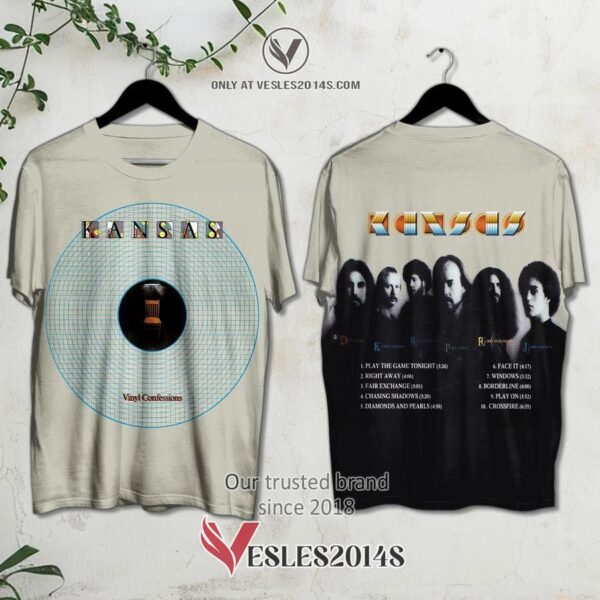 Kansas-Vinyl Confessions Album 3D Shirt, Unique Gifts For Music Lovers - Vesles2014S