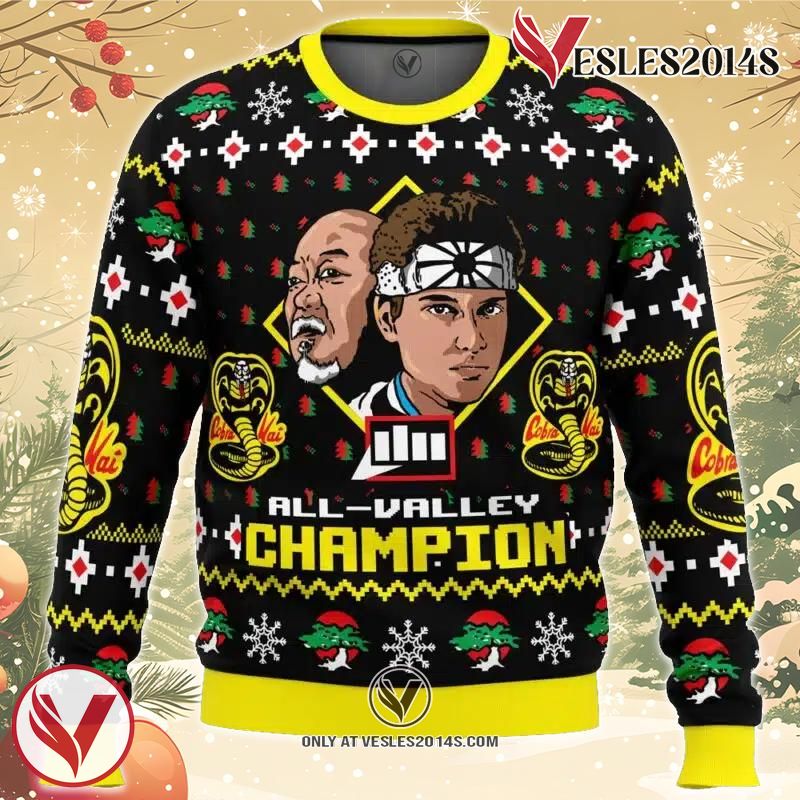 Karate Kid Christmas Ugly Christmas Sweater, Unique Christmas Gift For Fans - Vesles2014S