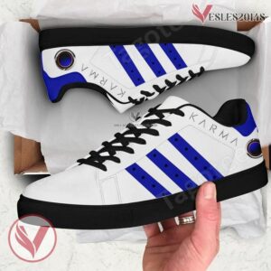 Karma Logo Print Stan Smith Shoes, Unique Sneaker For Fans - Vesles2014s 1